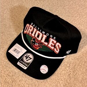 NWT ‘47 MLB Baltimore Orioles Pomona Rope Hitch Adjustable Hat - Adult OSFM